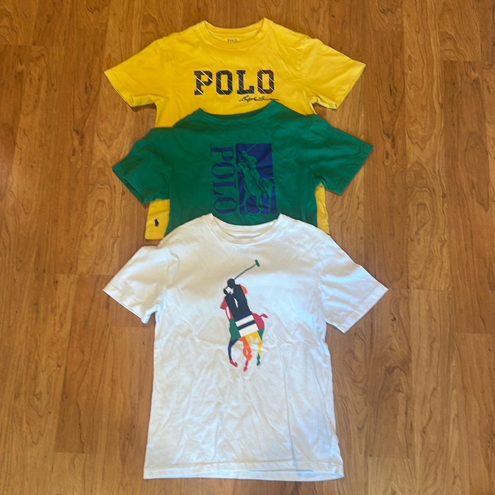 3 polo shirts